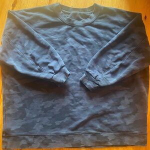 lululemon camo oversized crew sweatshirt